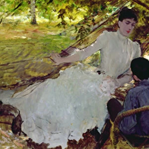 In the Hammock II, 1884 (oil on canvas)