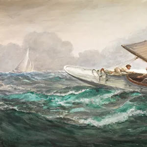 A Haul on the Mainsheet, 1910 (w / c & bodycolour on paper)