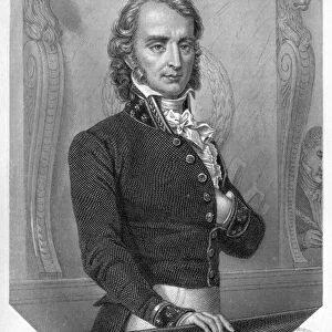 Henri Benjamin Constant de Rebecque (1767-1830) at the Tribune (engraving) (b / w photo)