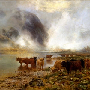 A Highland Loch, 1899 (oil on canvas)