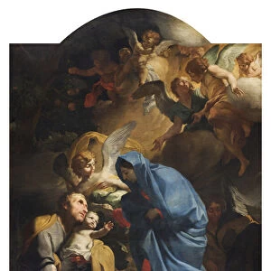 Holy Family or the Flight into Egypt, 1673-74 (oil on canvas)