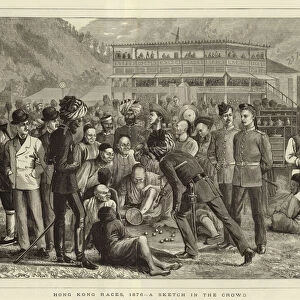 Hong Kong Races in 1876 (engraving)