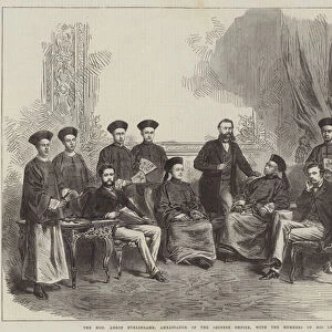 The Honourable Anson Burlingame, Ambassador of the Chinese Empire, with the Members of his Legation (engraving)