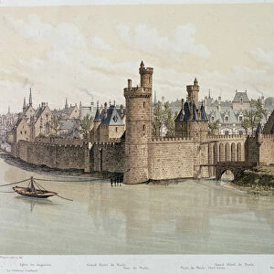 The Hotel and the Tower of Nesles in 1380 - in "Paris through the ages"