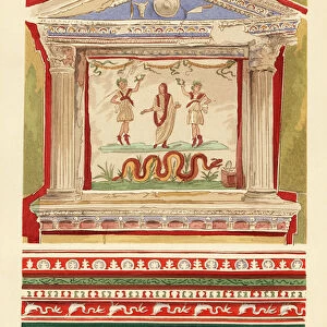 Household lararium in the House of the Vetti, Pompeii