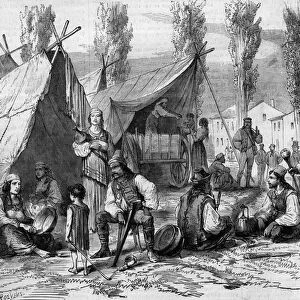 Hungarian emigrant camp in Vatimont, Moselle (57), 1867