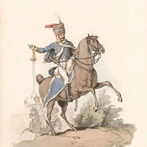 Hussar (coloured engraving)