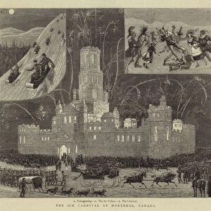 The Ice Carnival at Montreal, Canada (engraving)