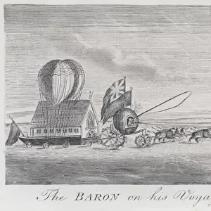 IIlustration for the Adventures of Baron Munchausen (engraving)