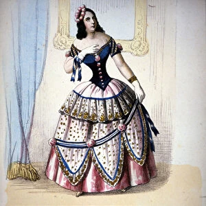Illustration of the character of Violetta Valery in Giuseppe Verdis "