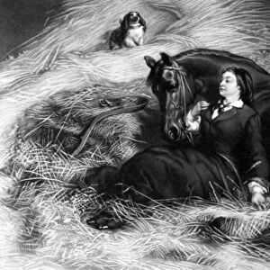 Illustration from Girl with Horse, after Rosa Bonheur, 19th Century (engraving)