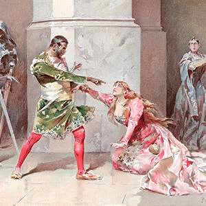 Illustration for Shakespeares Othello (chromolitho)