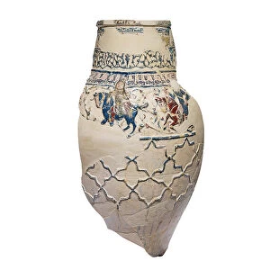 Incomplete massive Mina i pottery storage jar, Central Iran, c. 1200 (ceramic)