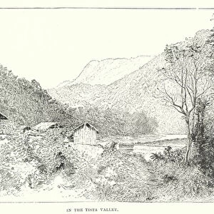 India: In the Tista Valley (engraving)