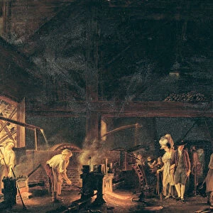 Interior of a Forge, 1771 (oil on canvas)