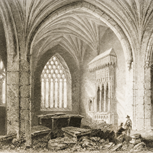 Interior of Holycross Abbey, County Tipperary, Ireland, from Scenery and Antiquities