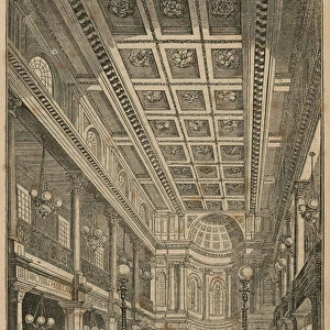 Interior of the New Synagogue, Great St Helen s, London (engraving)
