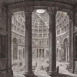 Interior of the Pantheon, Rome, Italy. Piranesi