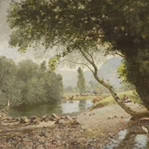 The Ivy, The Oak and The Bonnie Birken Tree, Bettws-y-Coed, 1923 (oil on canvas)