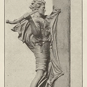 Jack Crawford, the Hero of Camperdown, nailing the Flag to the Mast (engraving)