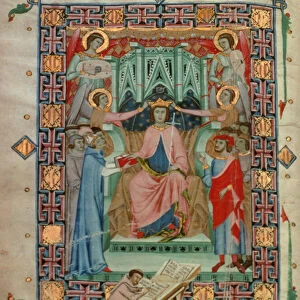 Jaime II of Majorca (1315-49) sworn in as King, by Romeu Despoal, 1340 (vellum)