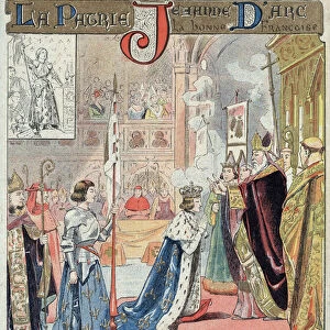 Joan of Arc takes part in the coronation ceremony of Charles VII in Reims on 17 July 1429