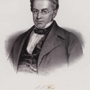 Johann Jakob Hess, Swiss jurist and politician (engraving)