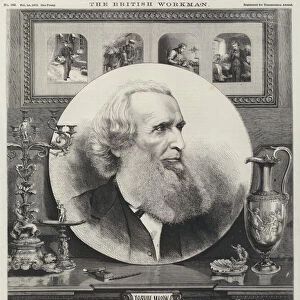 Josiah Mason, English industrialist, philanthropist and founder of the Erdington Orphanage, near Birmingham (engraving)
