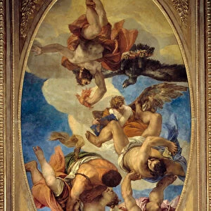 Jupiter lightning the vices Painting by Paolo Veronese (1528-1588), 16th century Sun
