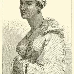 A Kaffir woman (engraving)