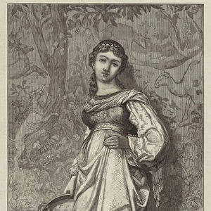 La Regina, a Venetian Dancing Girl (engraving)