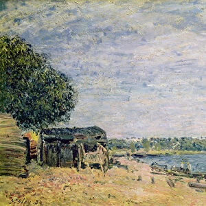 The landscape of Saint-Mammes, 1884 (oil on canvas)