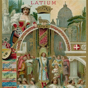 Latium (chromolitho)