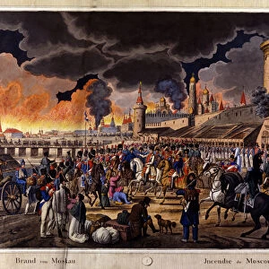 Le grand incendie de Moscou en septembre 1812