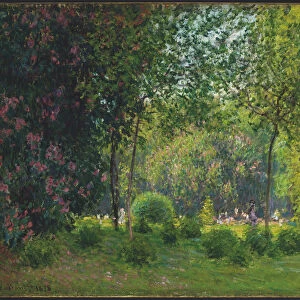 Le parc Monceau, 1878 (oil on canvas)