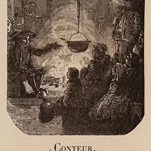 Le Vocabulaire Illustre: Conteur; Story-teller; Erzahler (engraving)