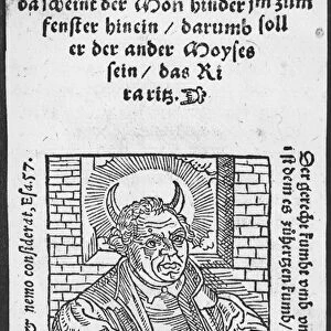 Legend of Martin Luther (woodcut) (b / w photo)