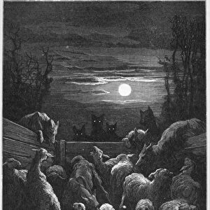Les Loups et les Ebis - from Fables by Jean de La Fontaine (Lafontaine