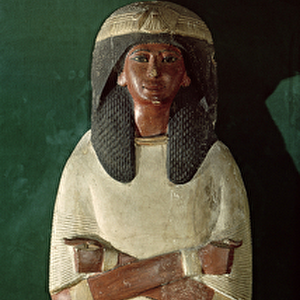 Lid Panel of Piays Mummy, c. 1279-1213 BC (painted wood, stucco)