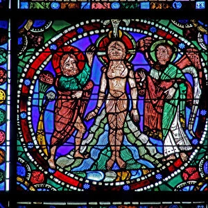 The Life of Christ window: Jordan Baptism (w50) (stained glass)