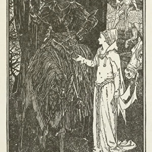 Linet and the Black Knight (engraving)