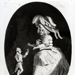 The little Count Boruwlaski, 1788 (engraving)