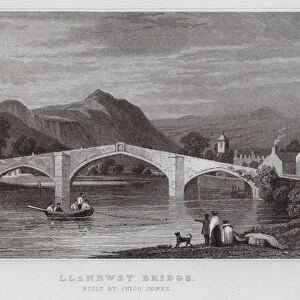 Llanrwst Bridge, built by Inigo Jones (engraving)