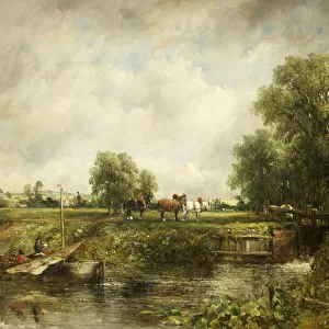 The Lock (oil on canvas)