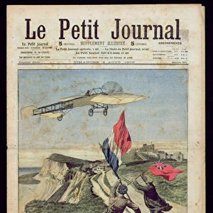 Louis Bleriot (1872-1936) landing at Dover, from Le Petit Journal, 8th August 1909