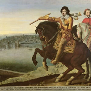 Louis XIII at the Siege of La Rochelle (oil on canvas)