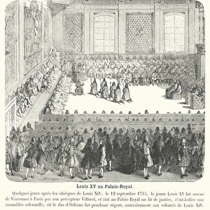 Louis XV au Palais-Royal (engraving)