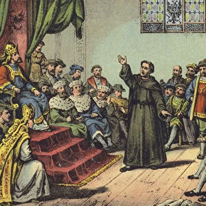 Luther before the Diet of Worms (chromolitho)