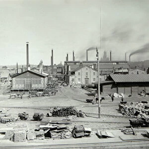 The Lysva iron foundry (b / w photo)