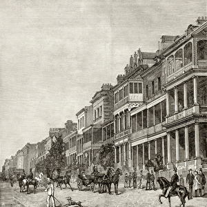 Macquarie Street, Sydney, c. 1880, from Australian Pictures by Howard Willoughby